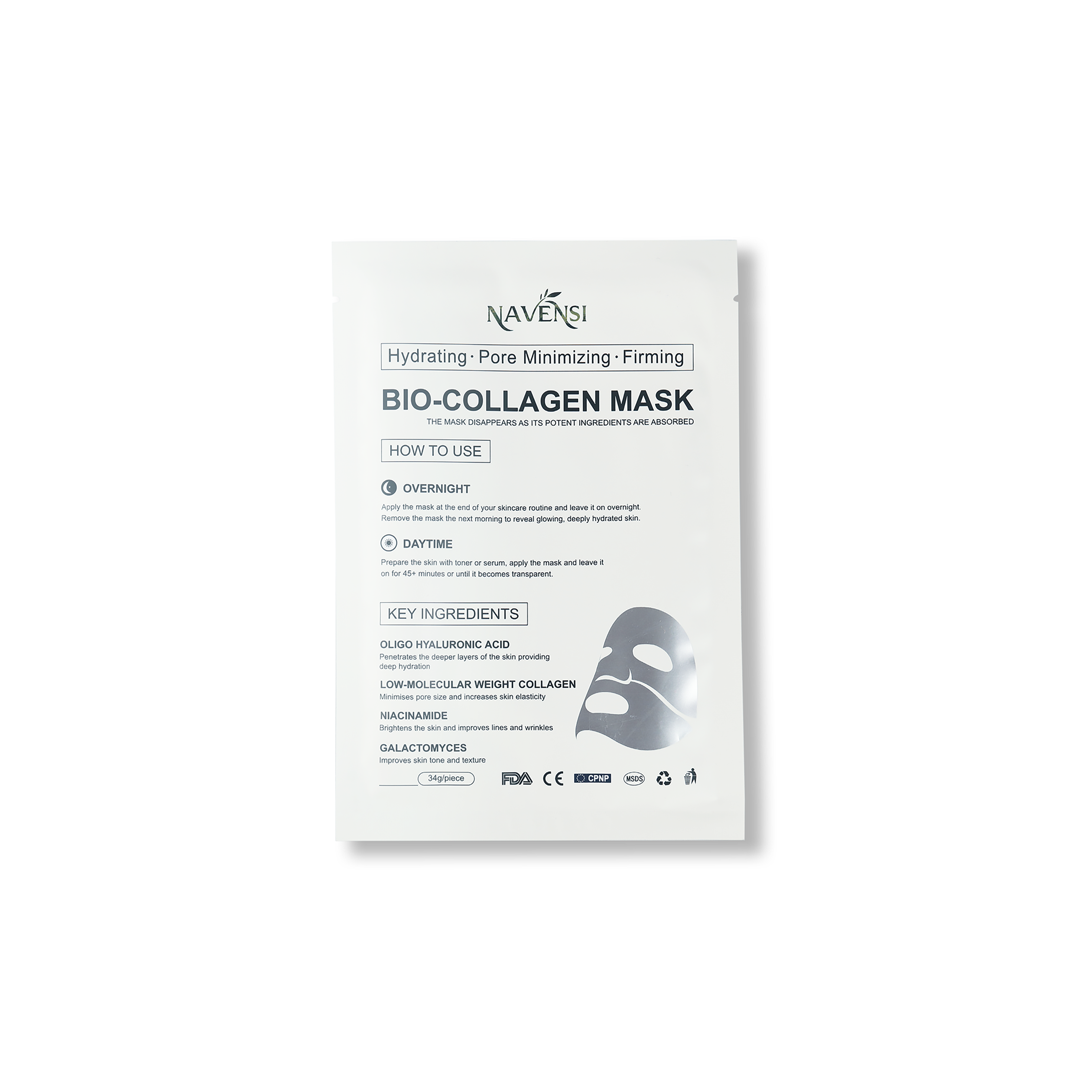 NAVENSI Bio-Collagen Mask (One Box 5 Packs)