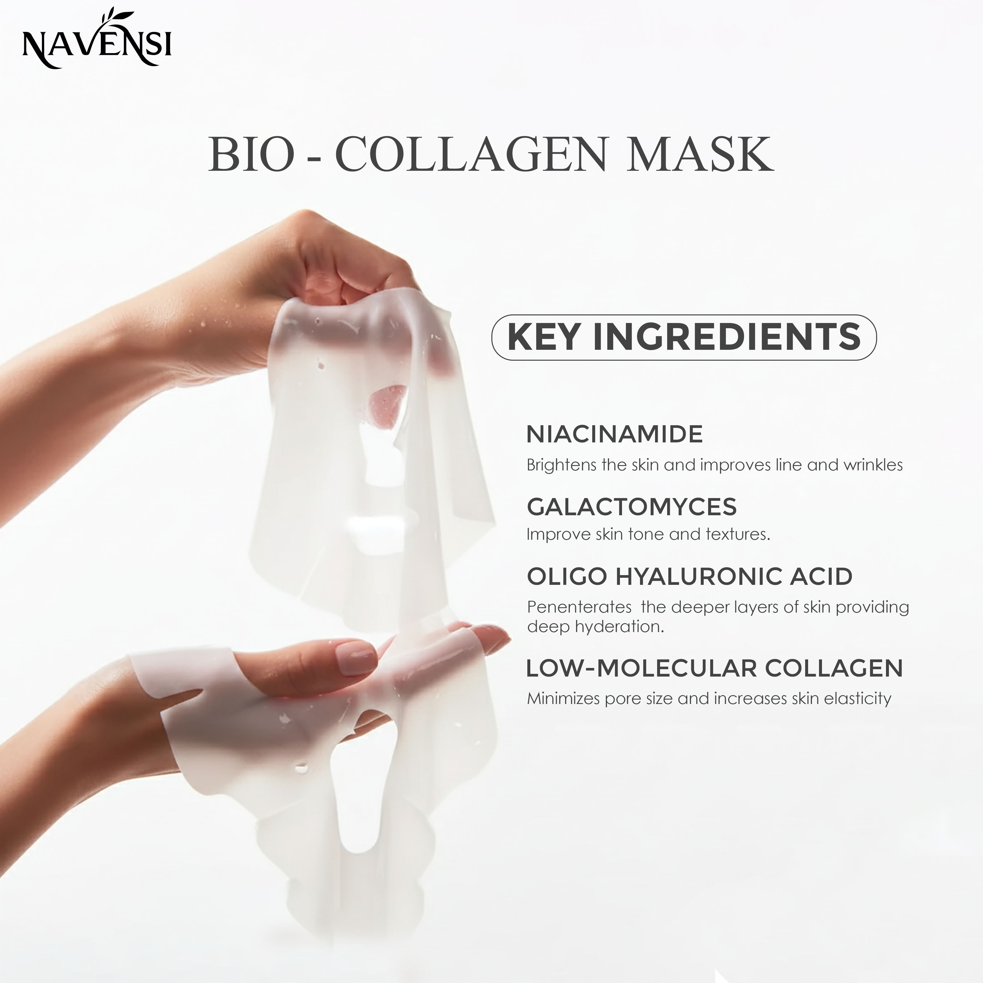 NAVENSI Bio-Collagen Mask (One Box 5 Packs)
